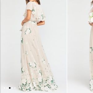 Show me your Mumu bouquet toss dress